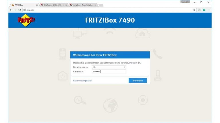 FRITZ!box 7490 Login